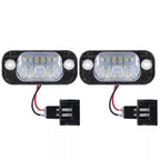 2X White LED Number Plate Lamp for VW Golf 3, Polo 6N, Seat Ibiza, Cordoba