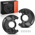2X Black Brake Dust Shield for Honda Civic (2006–2011)