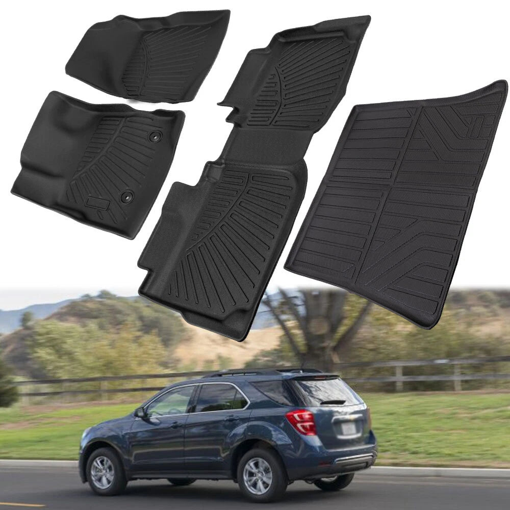 3D Molded Floor Mats + Cargo Liner for Chevrolet Equinox GMC Terrain (2012–2017)