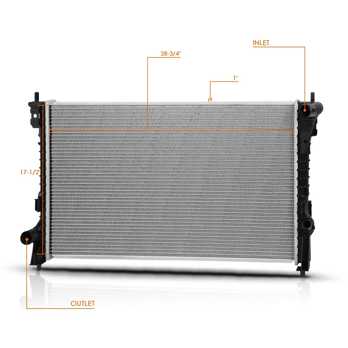 Aluminum Core Radiator DPI-2937 for Lincoln MKS/MKX/MKT (2007–2016)