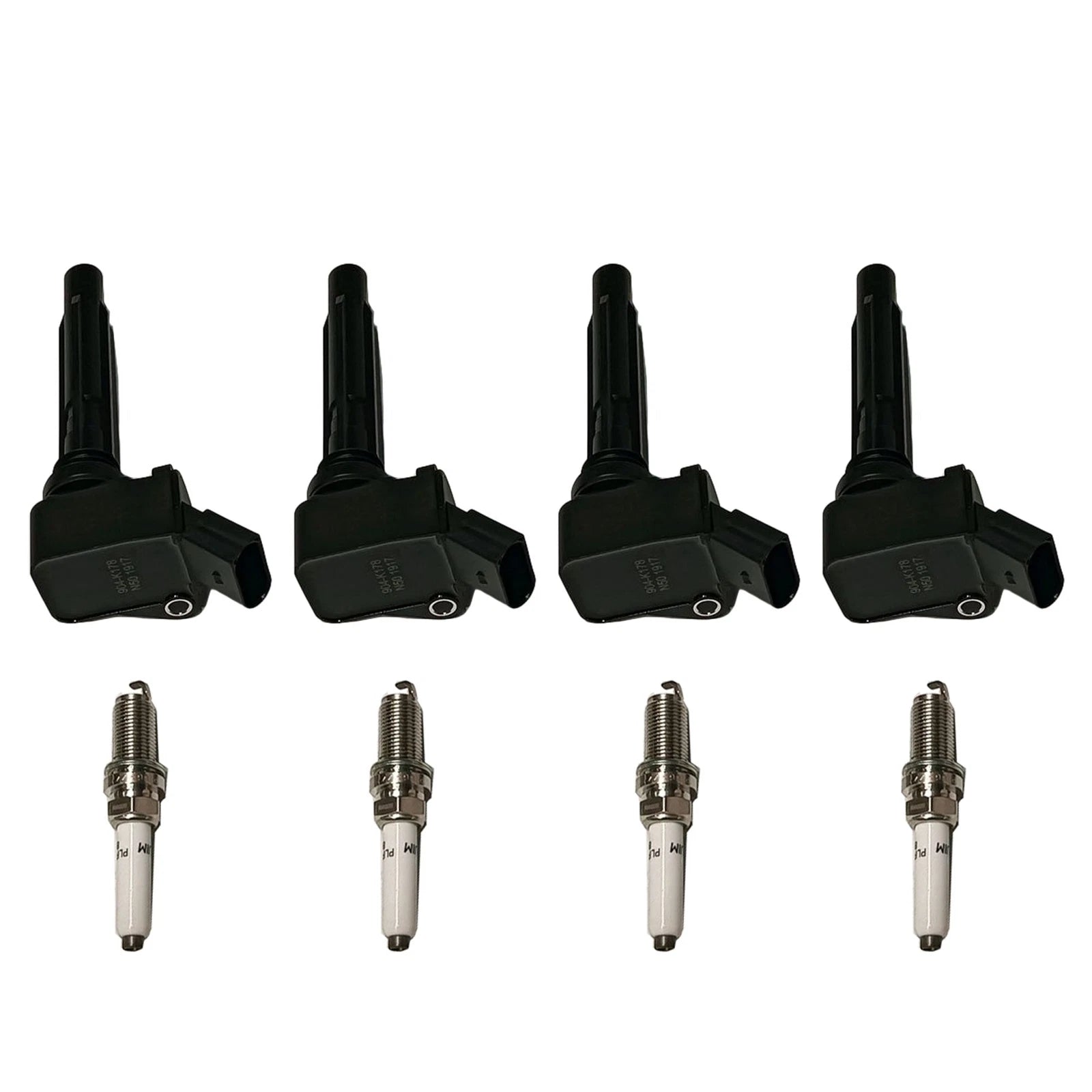 Set of 4 Ignition Coils & Iridium Spark Plugs for VW Jetta, Passat, Golf, Audi A3 