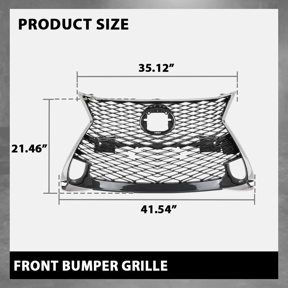 Front Bumper Grille for Lexus GS200t, GS450h, GS350 (2016–2020)