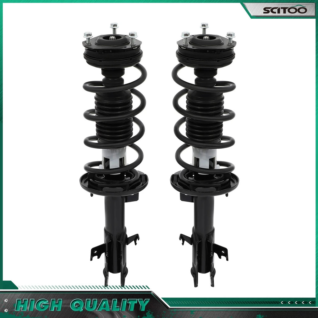 Front Pair Shocks & Struts with Coil Springs for Ford Fiesta (2011–2013)