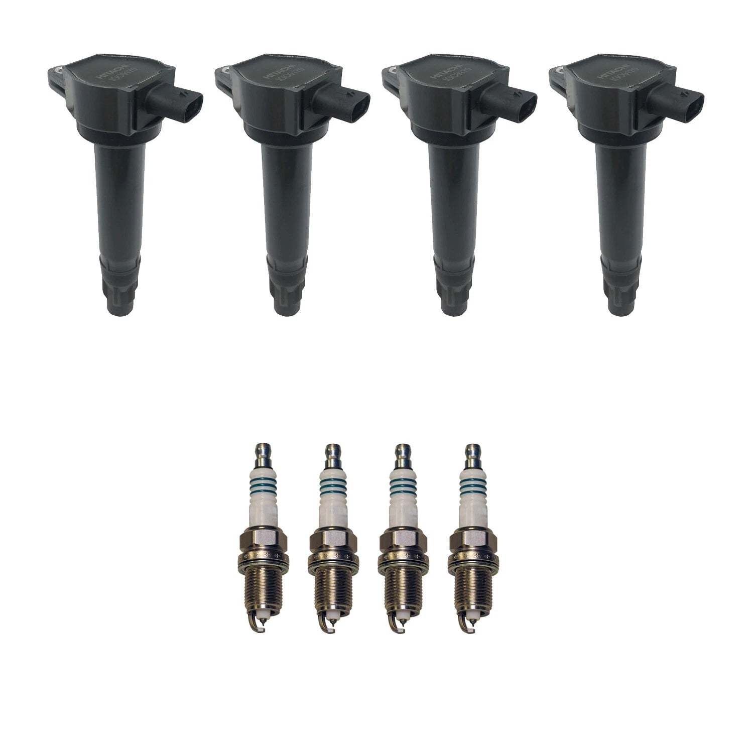 Set of 4 Ignition Coils & Spark Plugs for Avenger Compass (L4)