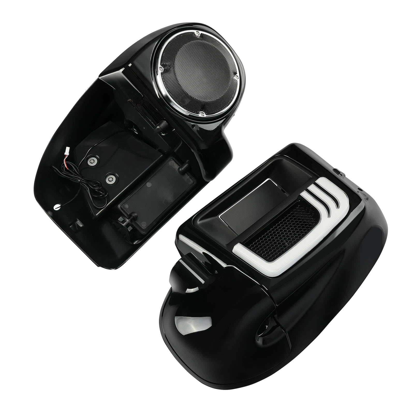 Lower Vented Fairings Speaker Box Pod & Lights for Harley Road Glide (2014–2024)