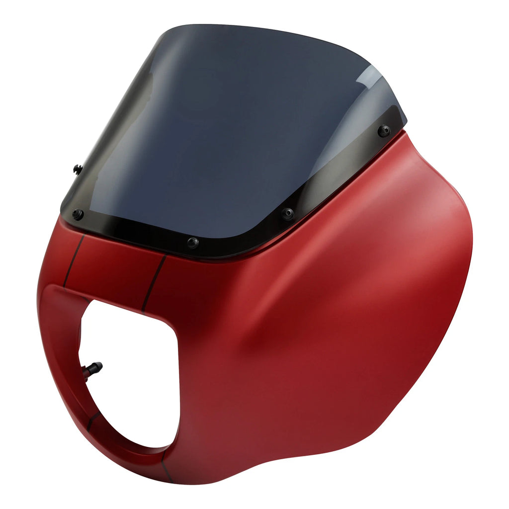 Headlight Fairings for Harley Street Bob (2018–2025) Wicked Red Denim