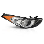 Halogen Headlight Assembly for Hyundai Elantra (2011–2013) Right Passenger