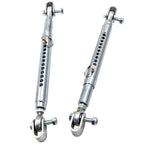 2X Tubular Travel Limiters for Drag Race Car Performance Quick Pin Adjustable