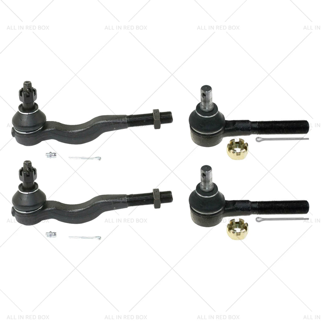 Set of 4 Inner & Outer Tie Rod Ends for Mitsubishi Pajero (1991–2020)