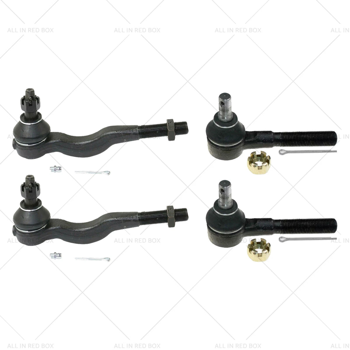 Set of 4 Inner & Outer Tie Rod Ends for Mitsubishi Pajero (1991–2020)
