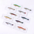 8 Section Multi Jointed Hard Plastic Lure for Freshwater Use