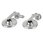 Pair Rear View Round Bar End Mirrors for Universal 7/8"-1" Handlebar