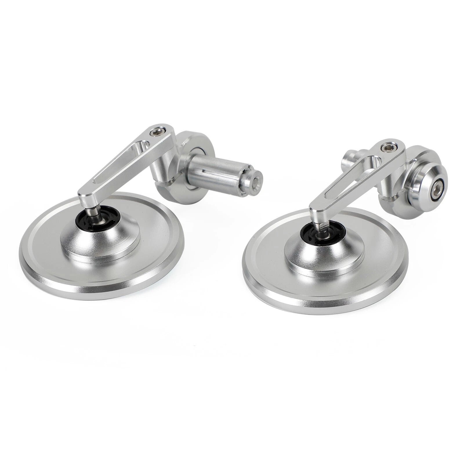 Pair Rear View Round Bar End Mirrors for Universal 7/8"-1" Handlebar