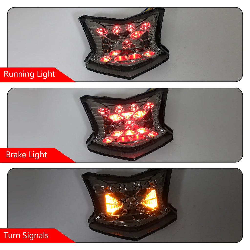 LED Brake Turn Signals Taillight for Kawasaki Z650 Ninja 650 Z900 (2017–2024)