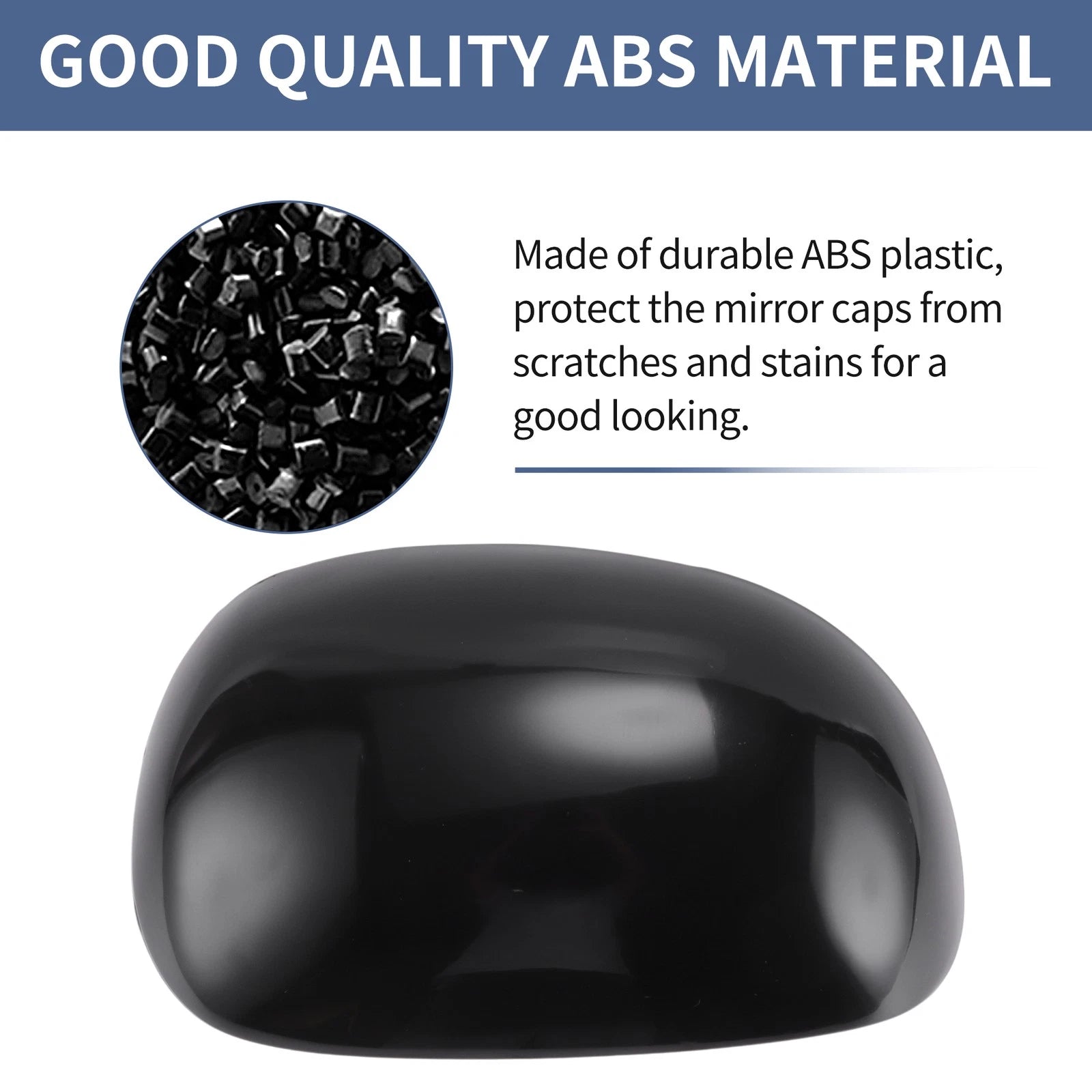 1 Pc Left Side Mirror Cover Cap for Ford F-150 (1997–2003) Black