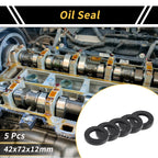 Set of 5 Oil Seal Rotary Shaft Seal NBR Rubber 42x72x12mm