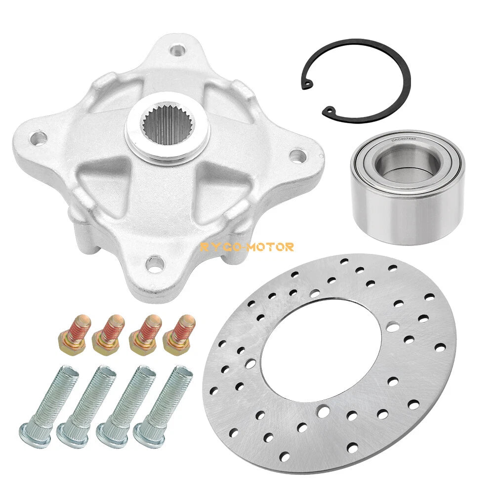Rear Wheel Hub Bearing Brake Rotor Studs Kit for Polaris Ranger 800 900 (2006–2019)