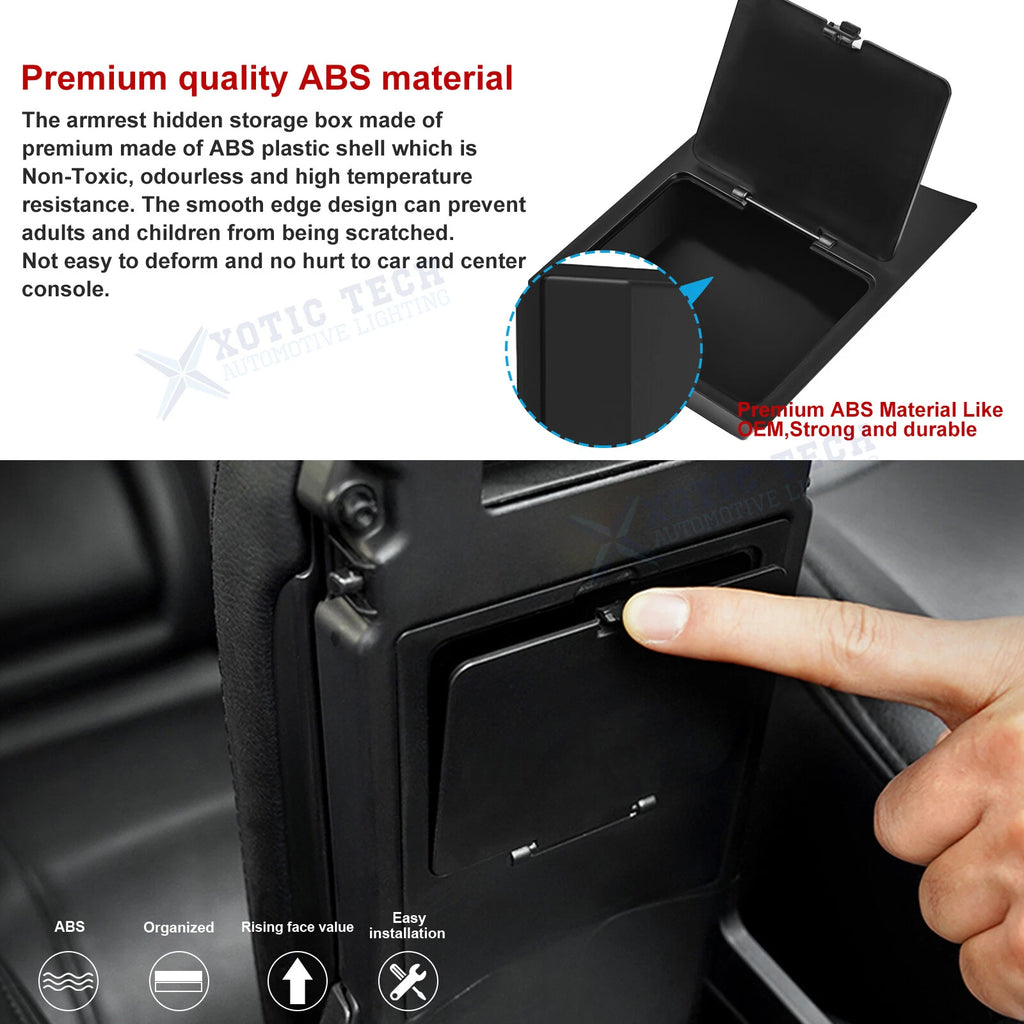 Center Console Armrest Box Organizer Insert with Cup Holder for Honda Civic (2016-2021)