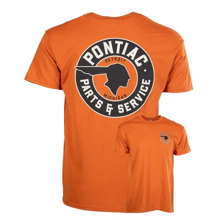Pontiac Parts and Service Texas Orange T-Shirt for Pontiac Owners (All Years)