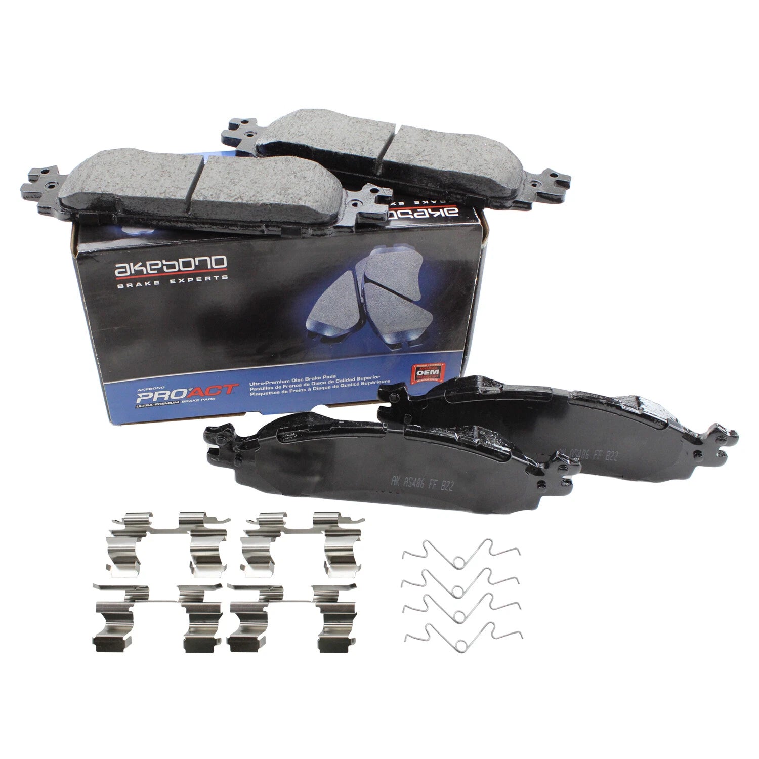 Akebono ProACT Front Ceramic Disc Brake Pads for Ford Explorer Flex MKS MKT (2011–2019)