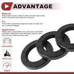 Set of 5 Rotary Shaft Oil Seals 40x65x10mm Nitrile Rubber