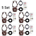 Set of 5 Carburetor Kits for Johnson Evinrude (396701, 25-48HP)