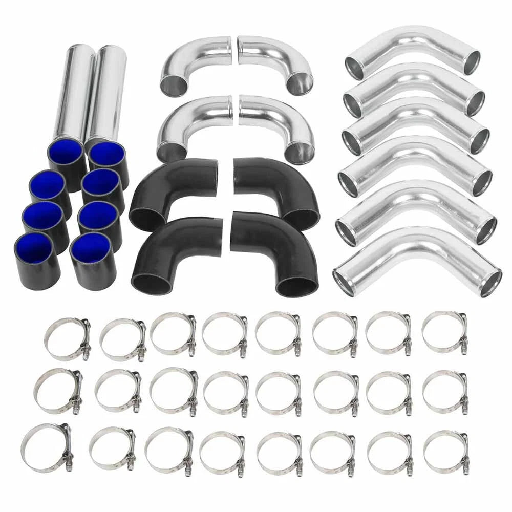 12Pcs 2.5" Intercooler Pipe Kit for Universal Applications