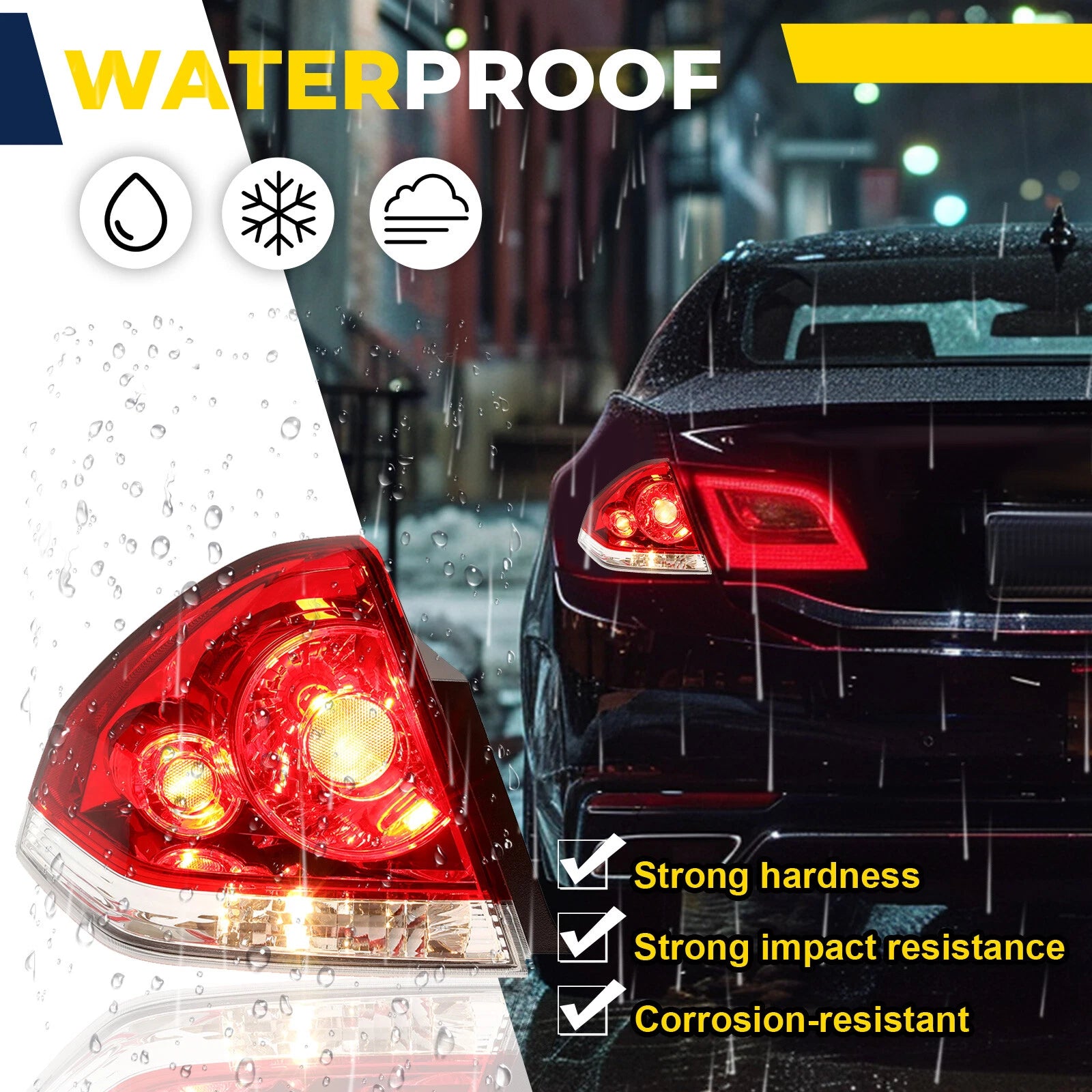 Tail Light Lamp for Chevy Impala (2006–2013, 2016)