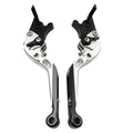 Folding Extendable Brake Clutch Levers for Triumph 765 Street Triple R SPEED TWIN (2017–2023) Silver
