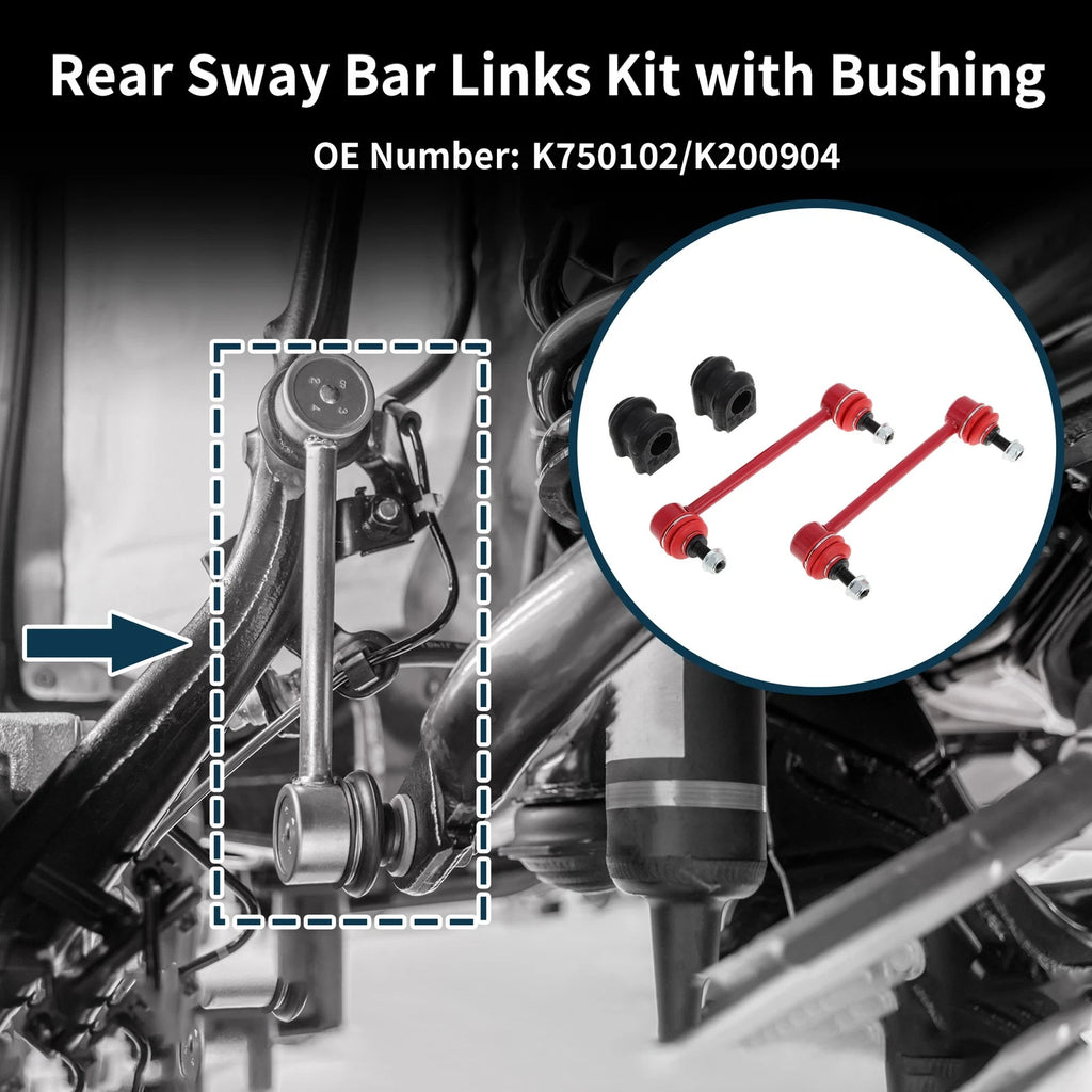 Rear Stabilizer Bar Links with 2 Pcs Bushing for Hyundai Elantra (2011–2016)