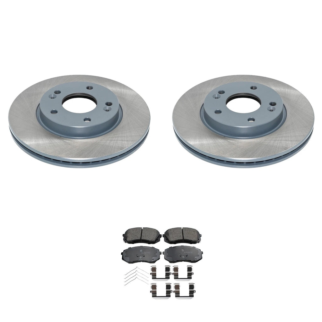 Front Rotors & Brake Pads Kit for Kona Seltos (2020–2023) - DuraGo, Akebono ProACT