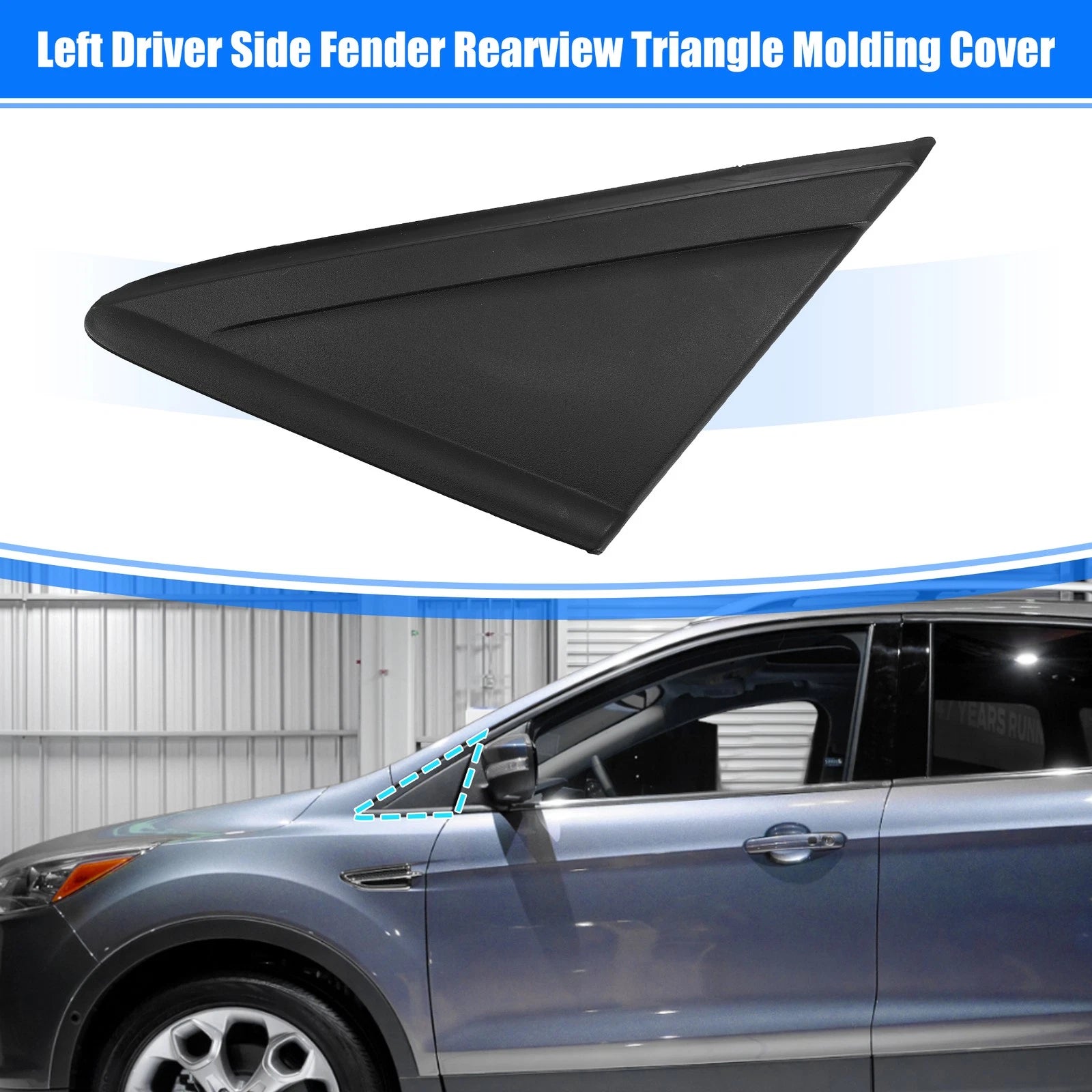 Left Mirror Corner Triangle Fender Cover for Ford Escape (2013–2019) CJ54-S16003AD5JA6