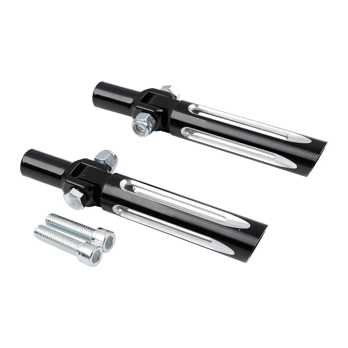 Passenger Footpegs for Harley Softail Fat Boy FLST (2000–2006) Black