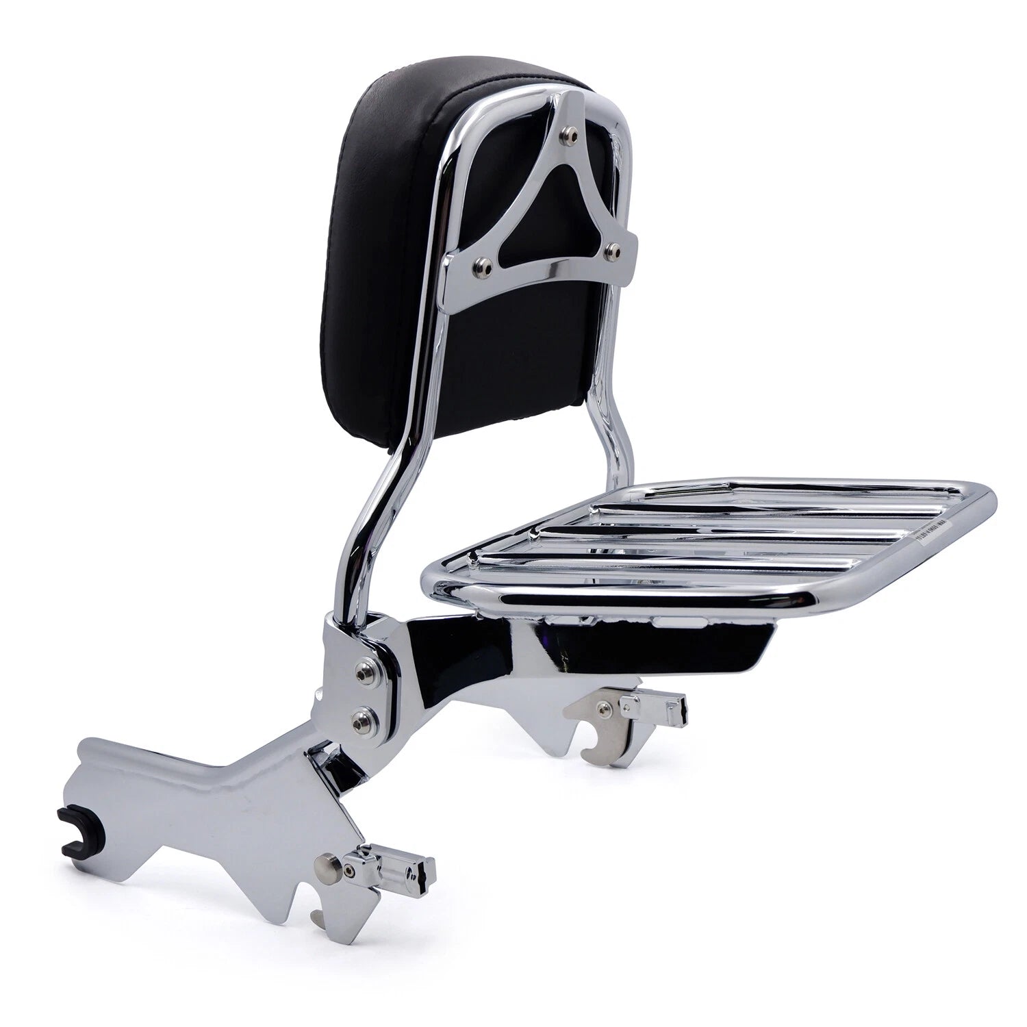 Sissy Bar Upright Chrome Luggage Rack for Harley FLDE FLHC (2018–Later)
