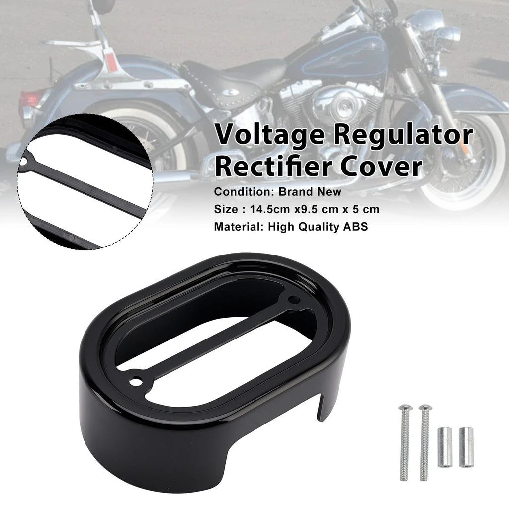 Voltage Regulator Rectifier Cover for Softail Breakout (2001–2017) Black