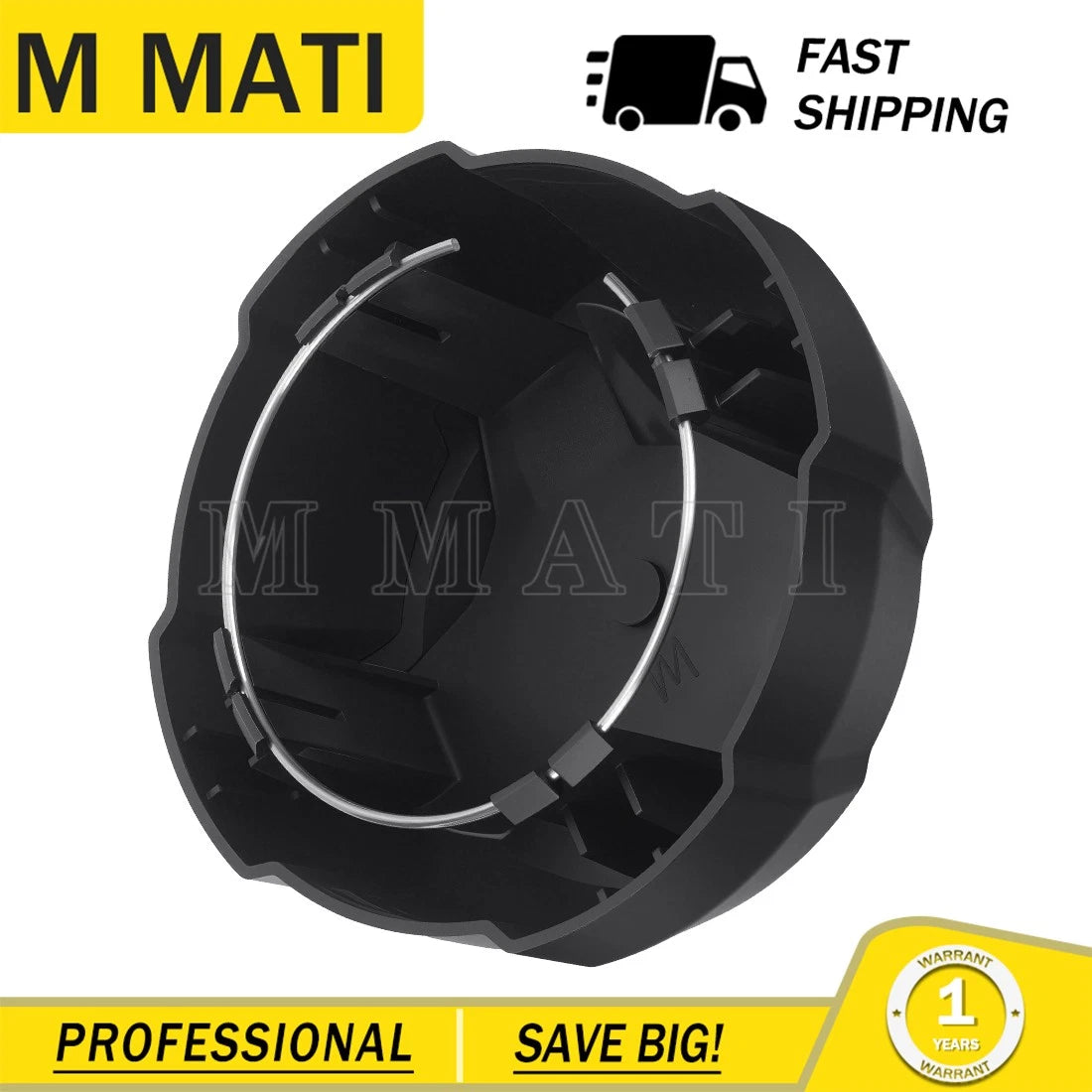 Rear Wheel Matte Black Rim Cap 1524066-458 for Polaris Ranger SP 570 (2022–2025)