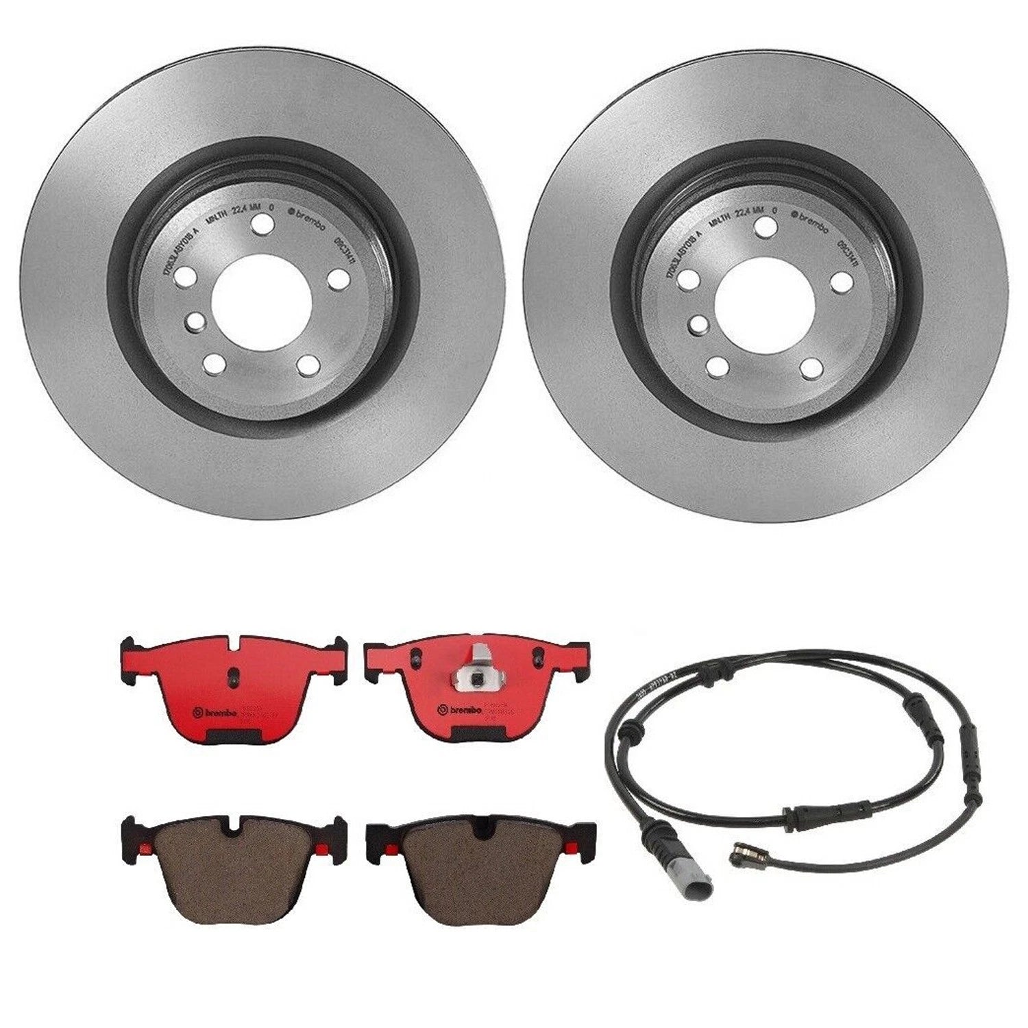 Brembo Rear Brake Kit for BMW 7 Series F01 F02 (2009–2015) - Ceramic Pads, Disc Rotors