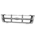 Front Grille Replacement Silver Plastic for Toyota Hilux (2005–2015)