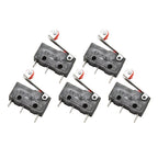 5pcs Door Switch Button 3Pin 5A 250V for Appliances