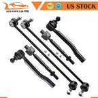 Set of 6 Front Tie Rod End Sway Bar Links for Honda Civic (2016–2019)