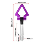 Tow Hook Screw On Triangle Ring for Mitsubishi Lancer EVO X (2008–2015) - Purple