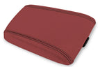 Leather Console Lid Armrest Cover for Pontiac GTO (2004–2006) Red Black Stitch