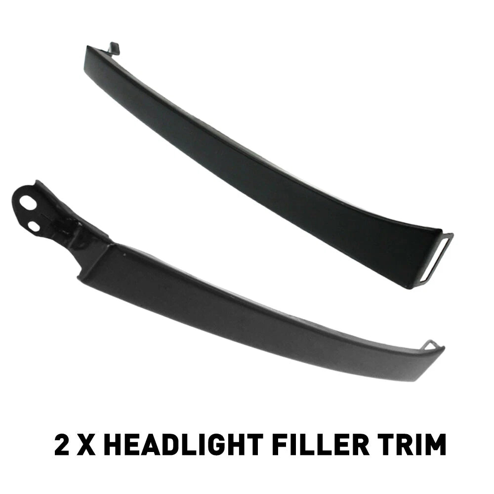 Set of 2 Front Grille Headlight Filler Trim Panels for Toyota 4Runner (2003–2005)