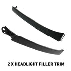 Set of 2 Front Grille Headlight Filler Trim Panels for Toyota 4Runner (2003–2005)