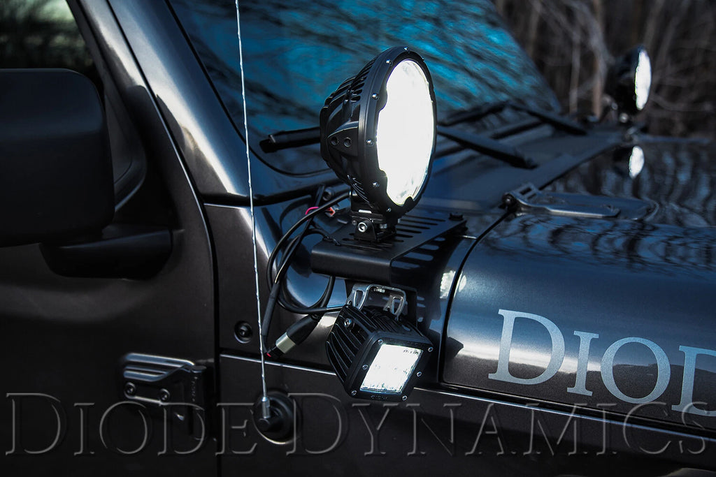 Cowl Bracket Kit for Light Bar for Jeep Wrangler Gladiator (2018–2021)