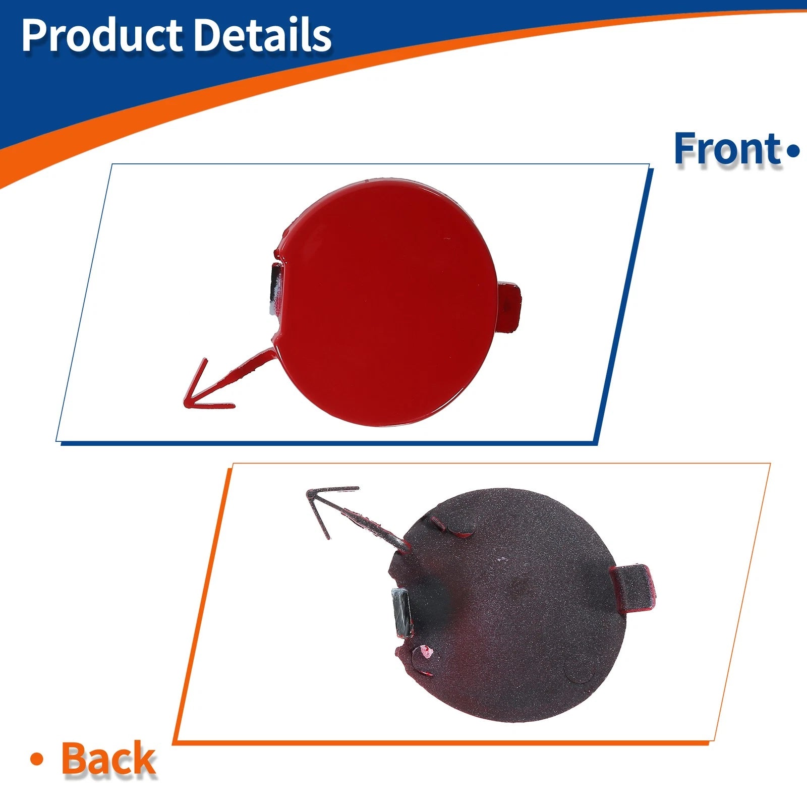 Front Right Tow Hook Cover for Mazda 6 (2008–2012) No.GS1D50A11 Red