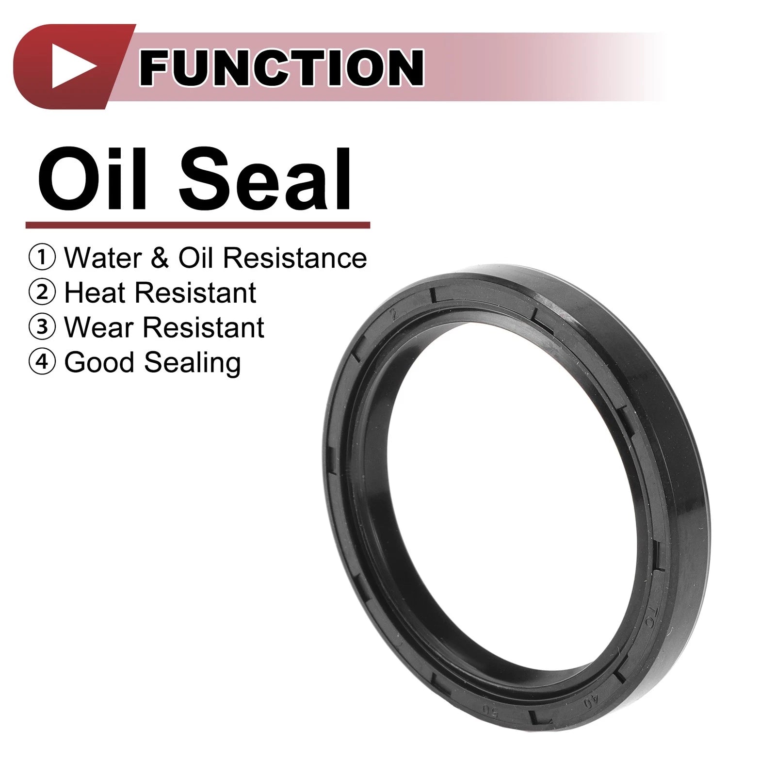 Set of 5 Rotary Shaft Oil Seals 40x50x7mm Nitrile Rubber