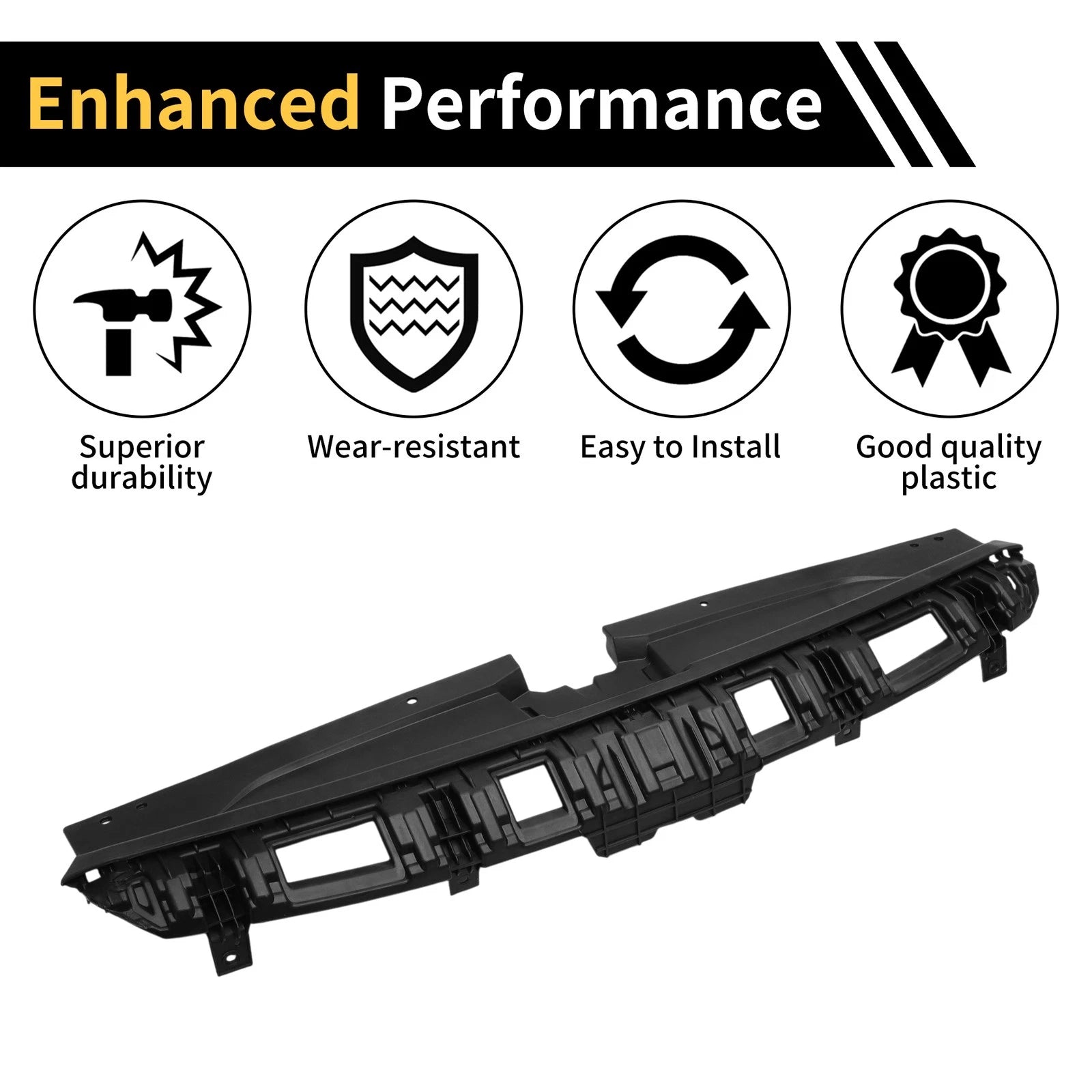 Radiator Support Cover for Kia Forte (2019–2022) No. 86370M7000 ABS Black