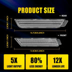 Set of 4 LED Side Marker Lights for Chevy Camaro (2010-2015)