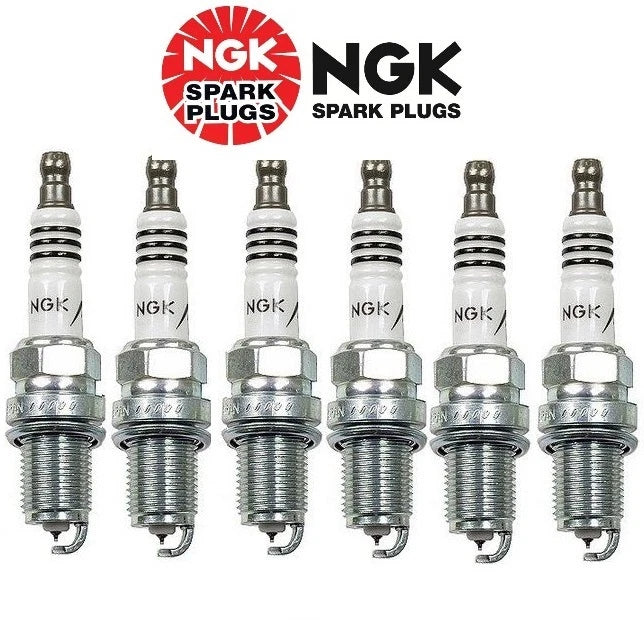 Set of 6 NGK Iridium IX Spark Plugs BKR6EIX11 3764 for Kia Sephia (1994–2001)